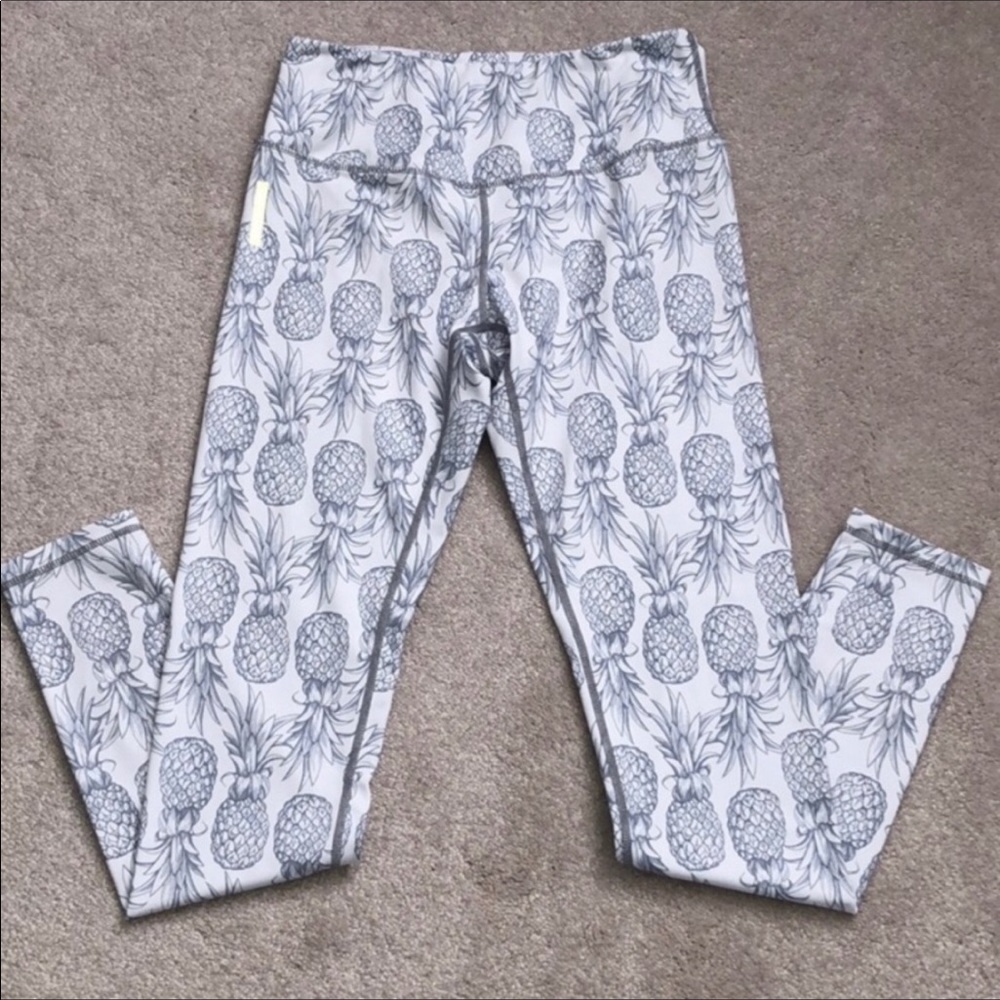 Pineapple compression workout gym leggings